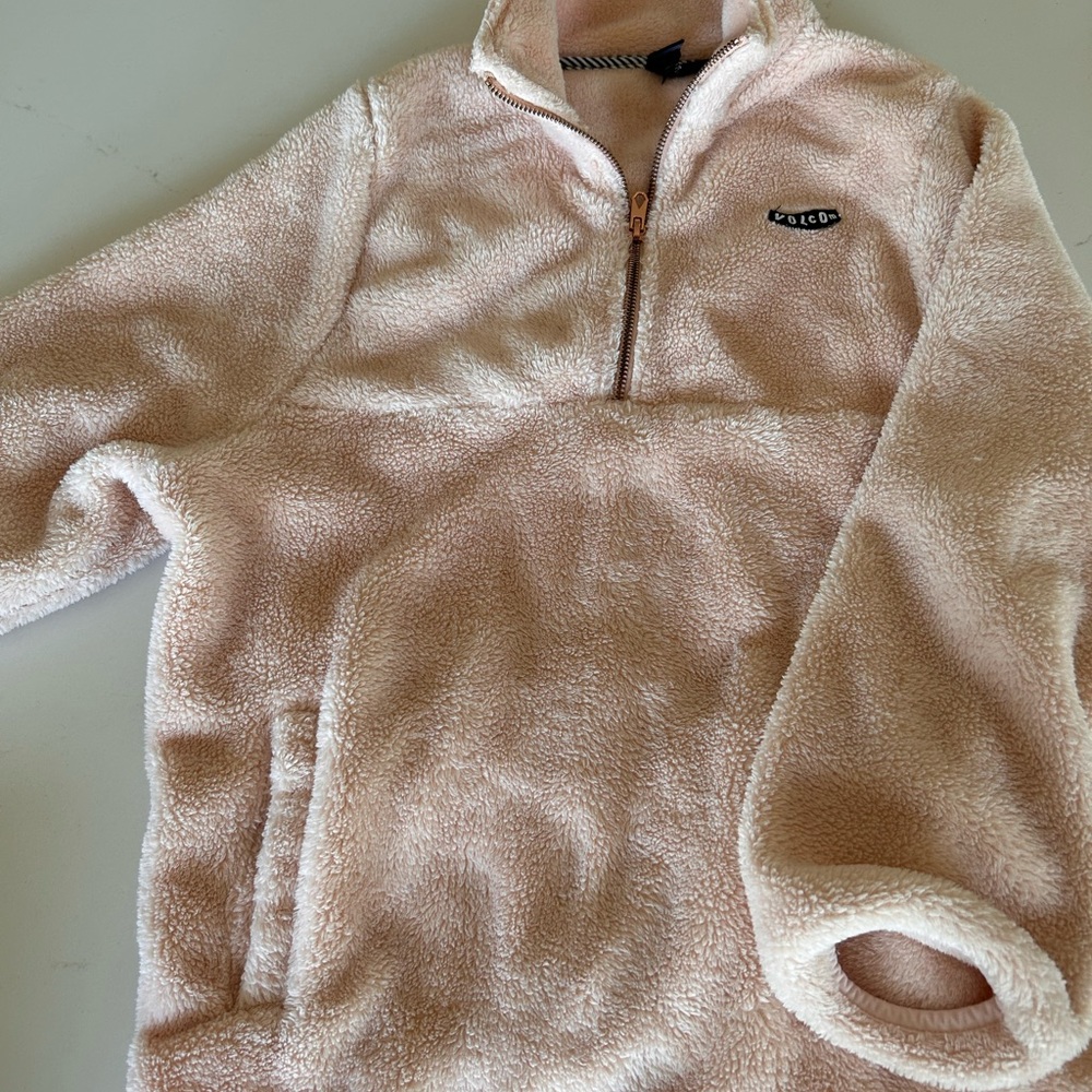 Volcom Pink Fleece Sweater